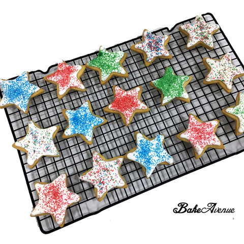 Star Shaped (with Sprinkles) Cookies