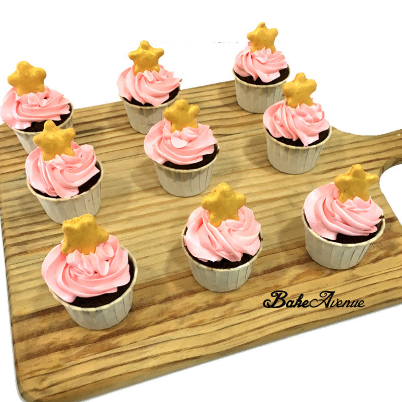 Star Theme Macaron Topper Cupcake