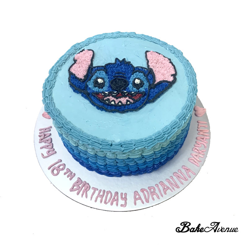 Stitch Buttercream Cake