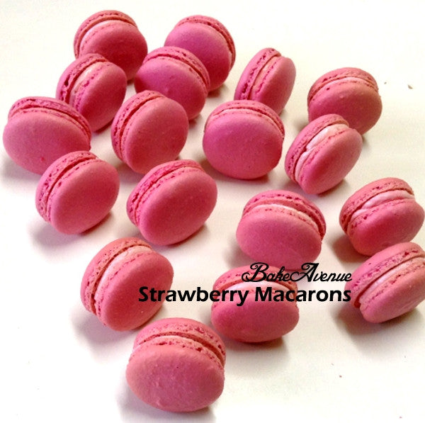 Strawberry Macarons