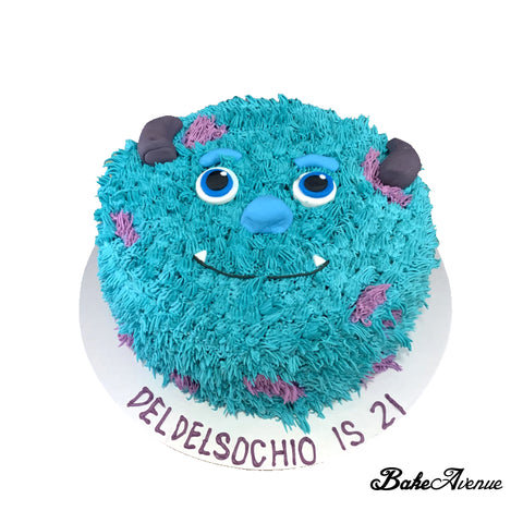 Sully Monster Face Cake