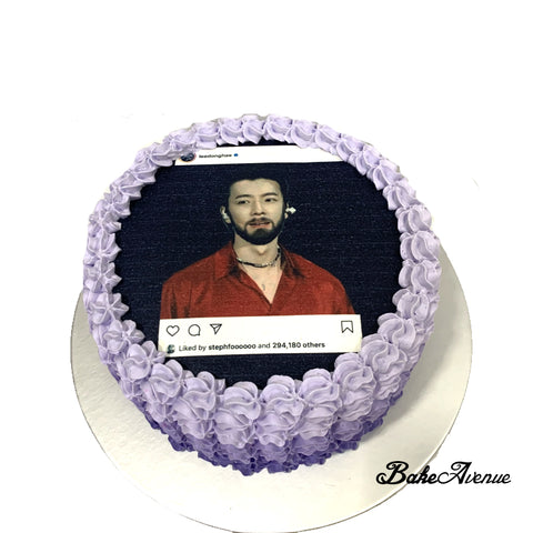Kpop Super Junior (Lee Dong-hae) icing image Ombre Cake