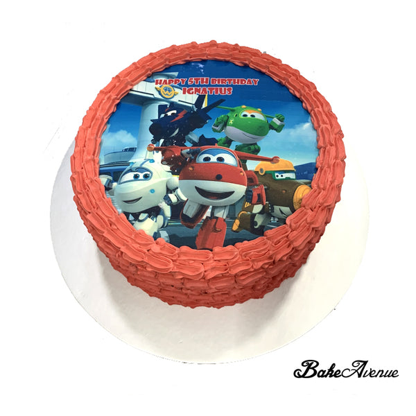 Super Wings icing image Ombre Cake