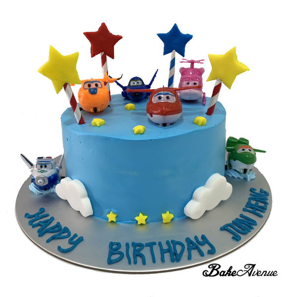 Super Wings Topper Ombre Cake (Smooth Finish)