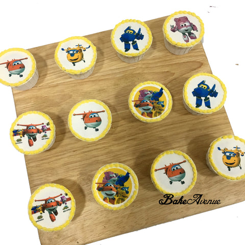 Super Wings icing image Cupcakes