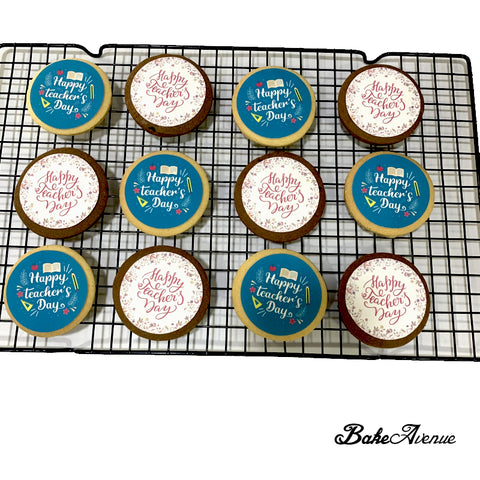 Teachers' Day Cookies - No skirting (Personalised with message) - $3.50/Cookie