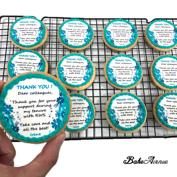 Thank You Message Customised Cookies