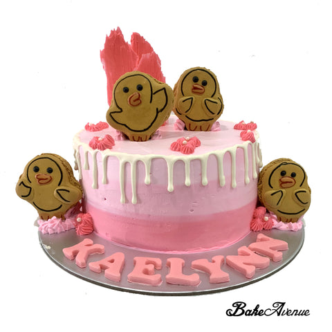 The Line - Sally Macaron Topper Ombre Cake