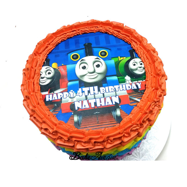 Thomas Train Rainbow Cake