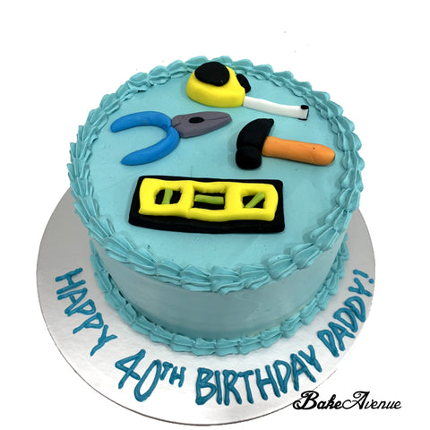 Electrical Technician Fondant Topper Pandan Gula Melaka Cake