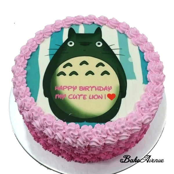 Totoro icing image Ombre Cake