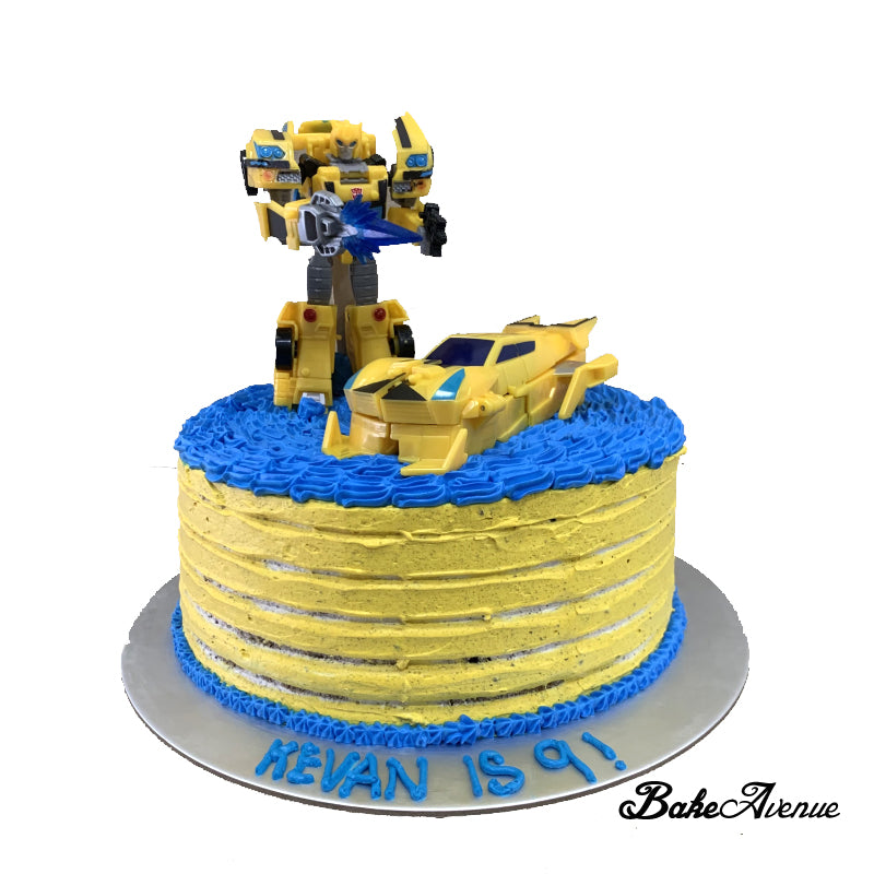 Transformers Bumblebee Cake