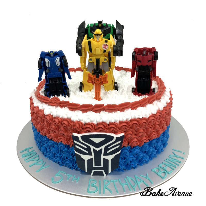 Bumble Bee Transformers Birthday Cake CB-NC381 – Cake Boutique