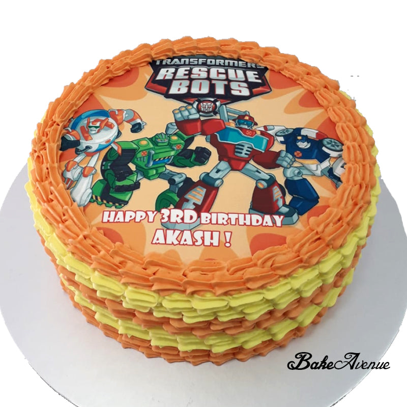 rescue bots cake - Decorated Cake by Torte Amela - CakesDecor