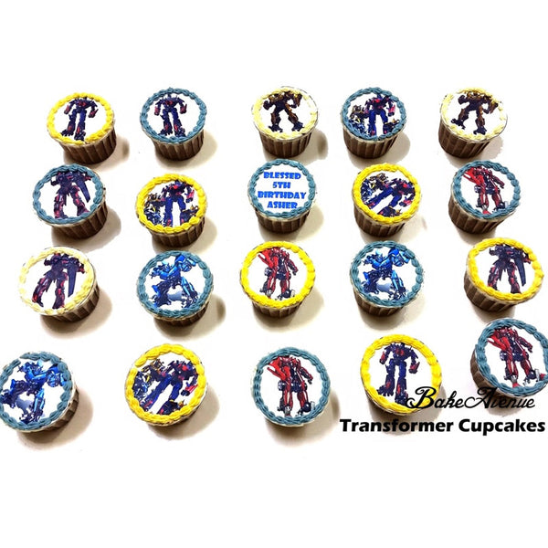 Transformer Cupcakes