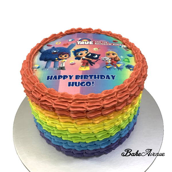 True and the rainbow kingdom icing image Rainbow Cake