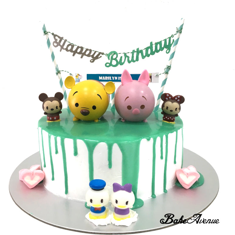 Disney Tsum Tsum themed number cake... - Confections by Jhing | Facebook