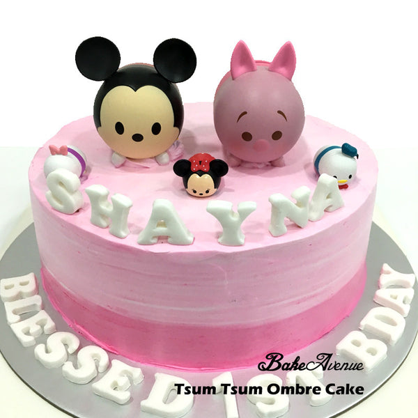 Tsum Tsum Ombre Cake