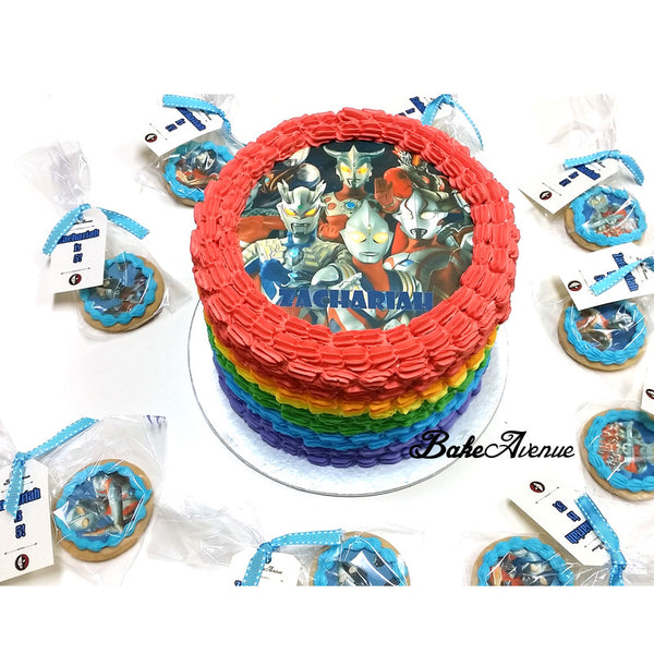 Ultraman Rainbow Cake