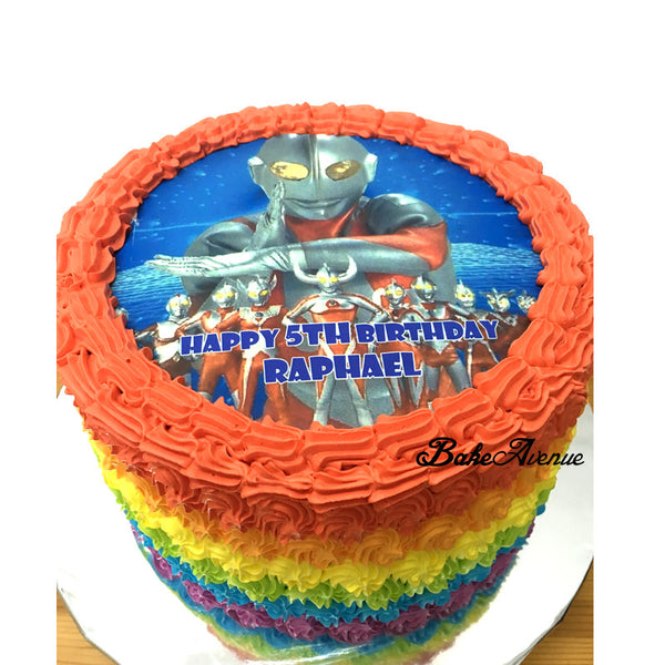 Ultraman Rainbow Cake