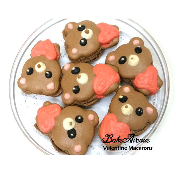 Valentine Bear Macarons