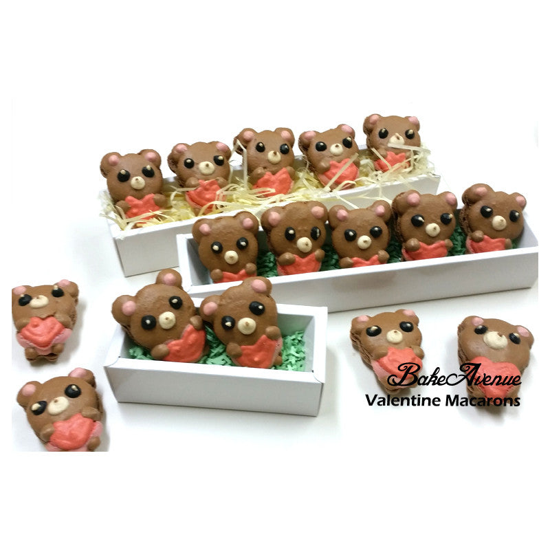 Valentine's Day Bear Macarons Package