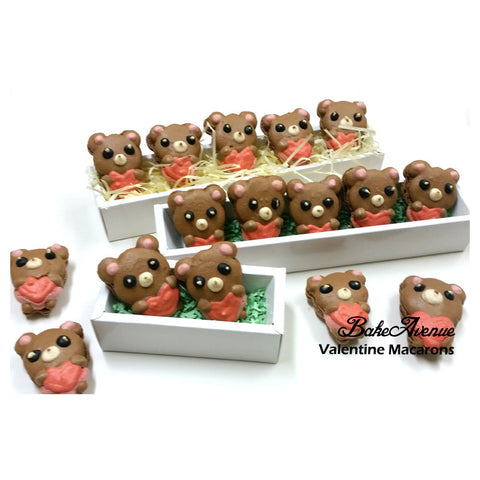 Valentine Bear Macarons