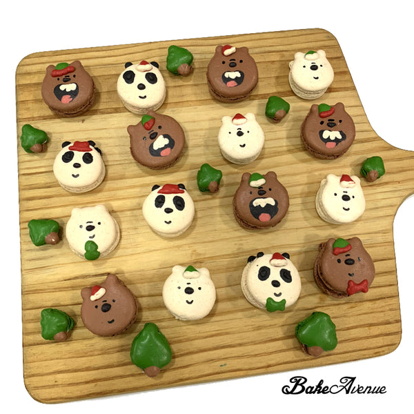We Bare Bears (Christmas) Macarons - $3.60