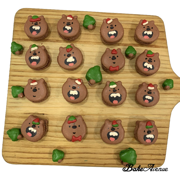 We Bare Bears (Christmas) Macarons - $3.40