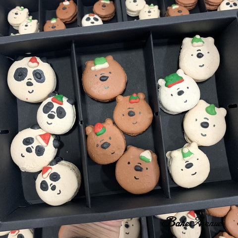 We Bare Bears (Christmas) Macarons - $3.40