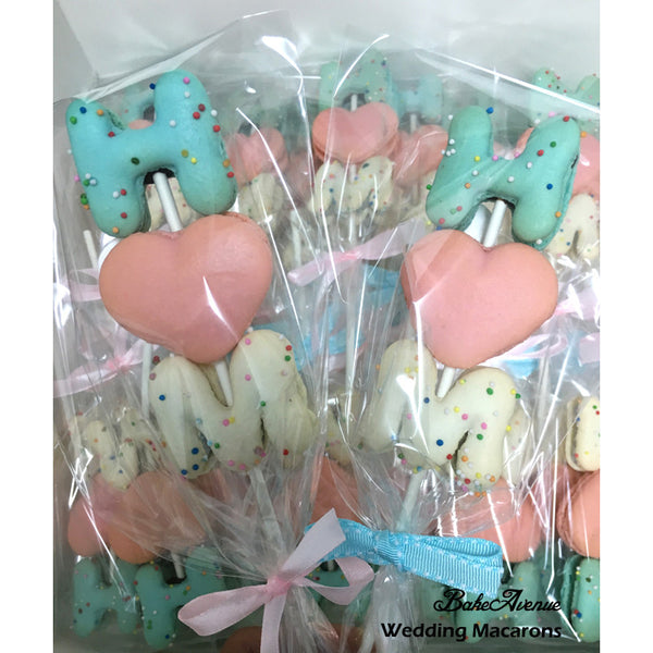 Wedding Macaron Pops