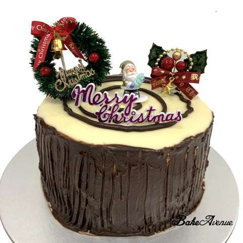 Christmas Cake - Stump Cake - $46